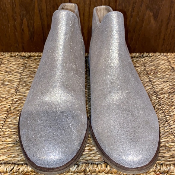 Splendid Petunia Shimmer Metallic Gold Booties-Fine Leather-Women Size 10 - Picture 3 of 13
